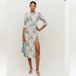 Carolena Dress Pompadour - Reformation